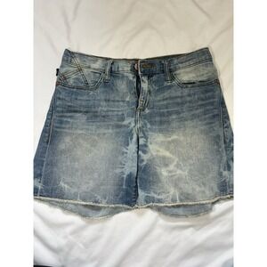 Rock & Republic Bumpershoot Denim Raw Hem Shorts Size 8